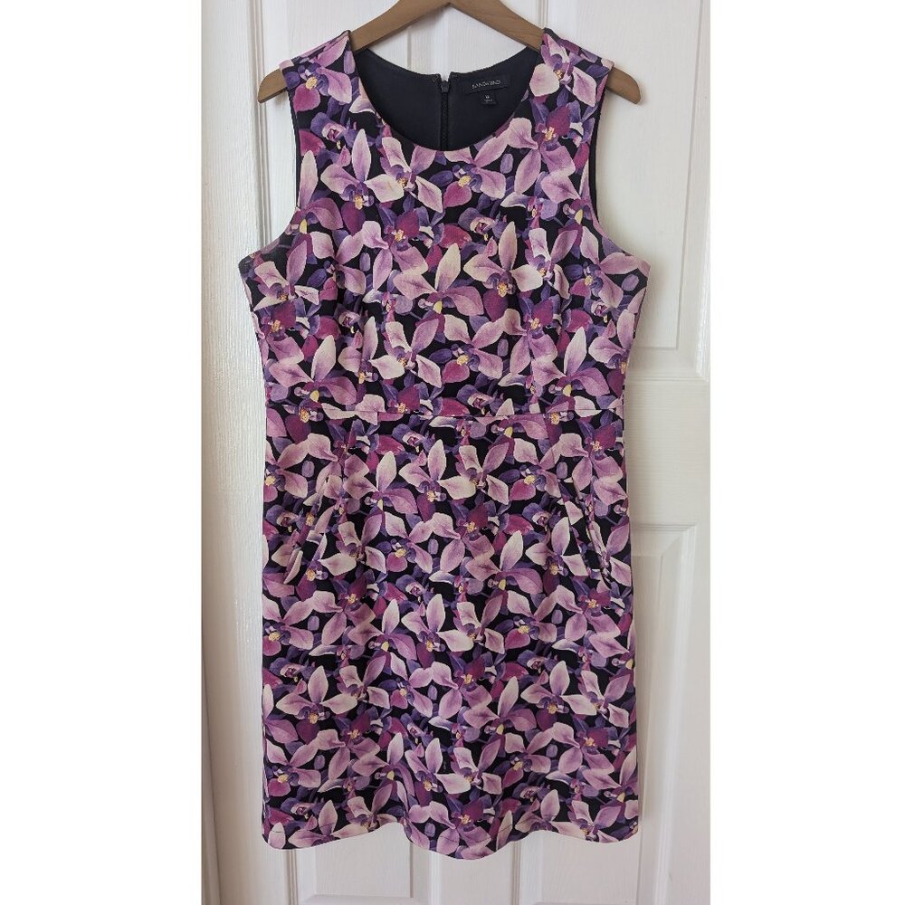 Lands End flowered dress with pockets